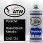Preview: Porsche, Basalt Black Metallic, C9Z / Z4: 400ml Sprühdose, von ATW Autoteile West.